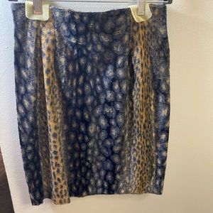 NWOT| multicolored animal print skirt